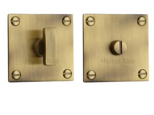 Heritage Brass Square 50Mm X 50Mm Turn & Release, Antique Brass