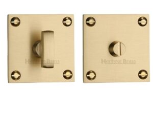 Heritage Brass Square 50Mm X 50Mm Turn & Release, Satin Brass