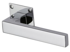 Heritage Brass Delta Low Profile Polished Chrome Handles On Square Rose (Sold In Pairs)