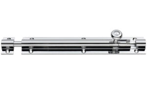 Architectural Barrel Bolt (Various Sizes), Polished Chrome