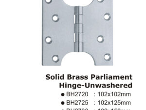 Solid Brass Parliament Hinge-Unwashered -102X125Mm