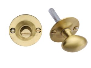 Heritage Brass Round 36Mm Diameter Turn & Release, Satin Brass