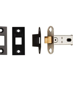 Eurospec Standard 2.5 Inch Or 3 Inch Tubular Latches (Bolt Through), Matt Black