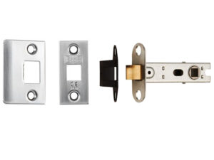 Eurospec Standard 2.5 Inch Or 3 Inch Tubular Latches (Bolt Through), Satin Nickel