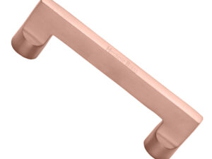 Heritage Brass Apollo Design Cabinet Pull Handle (96Mm, 128Mm, 160Mm Or 203Mm C/C), Satin Rose Gold