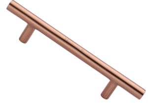 Heritage Brass Pull Bar Design Cabinet Handle (101Mm, 128Mm, 160Mm Or 203Mm C/C), Satin Rose Gold