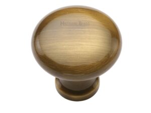 Heritage Brass Mushroom Design Cabinet Knob (32Mm Or 38Mm), Antique Brass