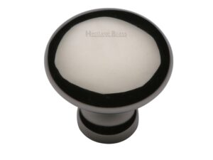 Heritage Brass Mushroom Design Cabinet Knob (32Mm Or 38Mm), Polished Nickel