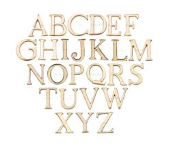 Heritage Brass A-Z Pin Fix Letters (51Mm - 2"), Polished Brass