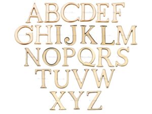 Heritage Brass A-Z Pin Fix Letters (51Mm - 2"), Polished Brass