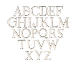 Heritage Brass A-Z Pin Fix Letters (51Mm - 2"), Polished Nickel