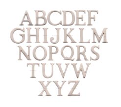 Heritage Brass A-Z Pin Fix Letters (51Mm - 2"), Satin Nickel