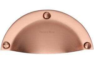 Heritage Brass Cabinet Drawer Pull Handle (86Mm C/C), Satin Rose Gold