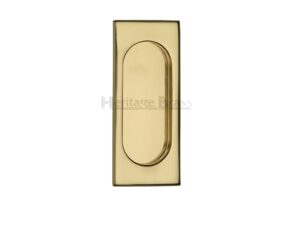 Heritage Brass Flush Pull Handle (105Mm), Polished Brass