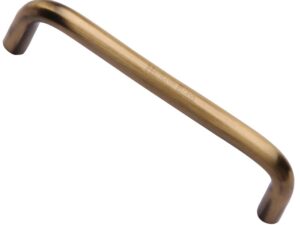 Heritage Brass D Shaped Cabinet Pull Handle (96Mm, 128Mm Or 160Mm C/C), Antique Brass