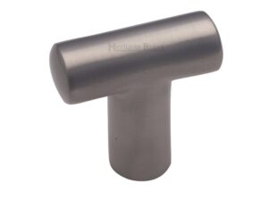 Heritage Brass T-Shaped Cabinet Knob, Satin Nickel