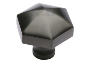 Heritage Brass Octagonal Cabinet Knob, Matt Bronze