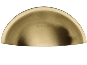 Heritage Brass Cabinet Drawer Pull Handle (57Mm C/C), Satin Brass