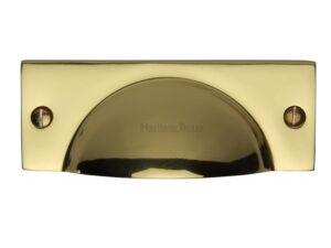 Heritage Brass Cabinet Drawer Pull Handle (112Mm Length), Polished Brass