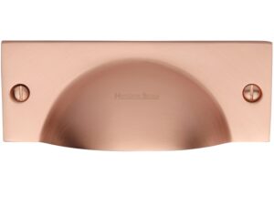 Heritage Brass Cabinet Drawer Pull Handle (112Mm Length), Satin Rose Gold