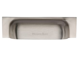 Heritage Brass Cabinet Drawer Pull Handle (76Mm/96Mm Or 152Mm/178Mm C/C), Satin Nickel