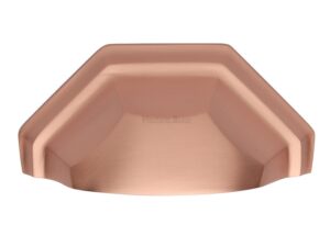 Heritage Brass Cabinet Drawer Pull Handle (89Mm C/C), Satin Rose Gold