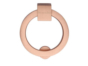 Heritage Brass Round Drop Cabinet Pull, Satin Rose Gold