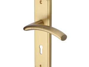 Heritage Brass Centaur, Satin Brass Door Handles (Sold In Pairs)