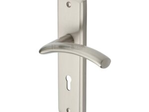 Heritage Brass Centaur Satin Nickel Door Handles (Sold In Pairs)