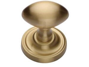 Heritage Brass Chelsea Mortice Door Knobs, Satin Brass (Sold In Pairs)