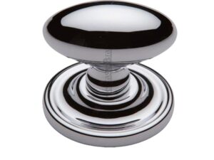 Heritage Brass Chelsea Mortice Door Knobs, Polished Chrome (Sold In Pairs)