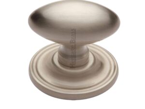 Heritage Brass Chelsea Mortice Door Knobs, Satin Nickel (Sold In Pairs)