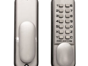 Eurospec Mechanical Digital Door Entry Lock & Mortice Latch, Silver Finish