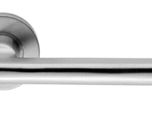 Eurospec Flat Stainless Steel Door Handles - Satin Stainless Steel (Sold In Pairs)