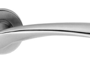 Eurospec Ergo Stainless Steel Door Handles - Satin Stainless Steel (Sold In Pairs)