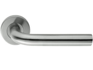 Eurospec Radium Stainless Steel Door Handles - Satin Stainless Steel (Sold In Pairs)