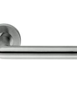 Eurospec Julian Mitred Stainless Steel Door Handles - Polished Or Satin Stainless Steel (Sold In Pairs)