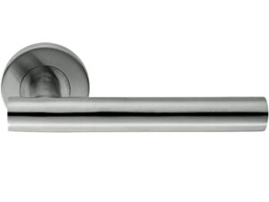 Eurospec Straight Stainless Steel Door Handles - Polished Or Satin Stainless Steel (Sold In Pairs)