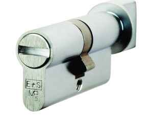 Eurospec Mp5 Euro Profile British Standard 5 Pin Bathroom Cylinder & Turn, (70Mm) Various Finishes