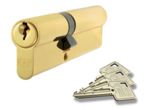 Eurospec Mp5 Euro Profile British Standard 5 Pin Double Cylinders, (Various Sizes) Polished Brass