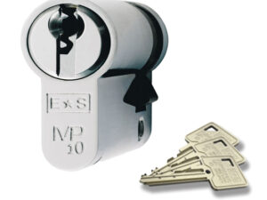 Eurospec Mp10 Euro Profile British Standard 10 Pin Single Cylinders, (Various Sizes) Polished Chrome