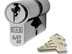 Eurospec Mp10 Euro Profile British Standard 10 Pin Double Cylinders, (Various Sizes) Polished Chrome