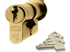 Eurospec Mp10 Euro Profile British Standard 10 Pin Cylinders And Turn, (Various Sizes) Polished Brass