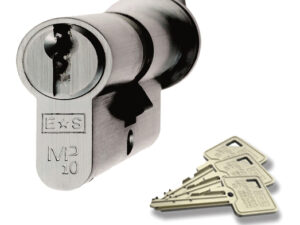 Eurospec Mp10 Euro Profile British Standard 10 Pin Cylinders And Turn, (Various Sizes) Satin Chrome