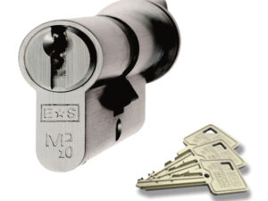 Eurospec Mp10 Euro Profile British Standard 10 Pin Cylinders And Turn, (Various Sizes) Satin Chrome