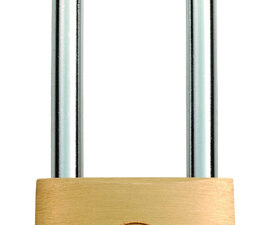 Eurospec Long Shackle Brass Padlock, 38Mm Or 50Mm (Keyed To Differ)