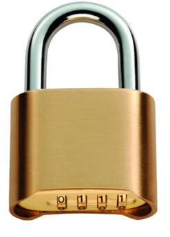 Eurospec Bottom Wheel Heavy Duty Combination Padlock, 50Mm (4 Wheel Combination)