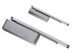 Eurospec Enduromax Dda Compliant Surface Mounted Slim H.E Door Closer, Spring Variable Power Size 2-4, Various Finishes