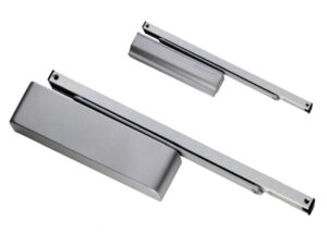 Eurospec Enduromax Dda Compliant Surface Mounted Slim H.E Door Closer, Spring Variable Power Size 2-4, Various Finishes