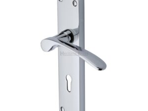 Heritage Brass Diplomat Polished Chrome Door Handles (Sold In Pairs)